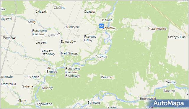 mapa Przywóz, Przywóz na mapie Targeo