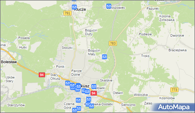 mapa Rabsztyn, Rabsztyn na mapie Targeo