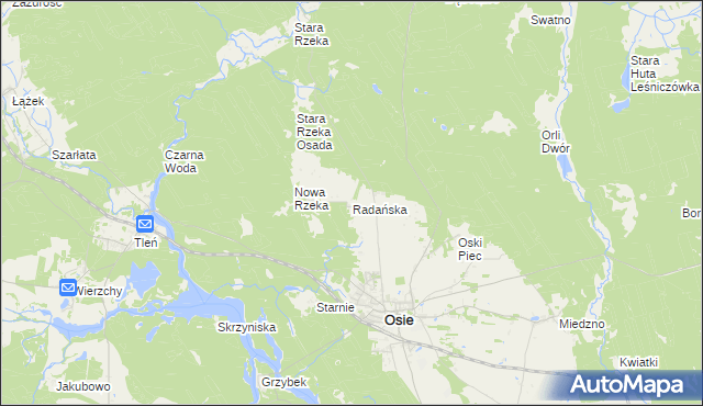 mapa Radańska, Radańska na mapie Targeo