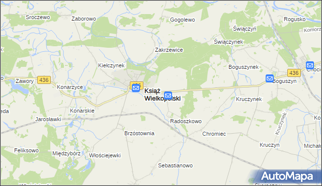 mapa Radoszkowo Drugie, Radoszkowo Drugie na mapie Targeo