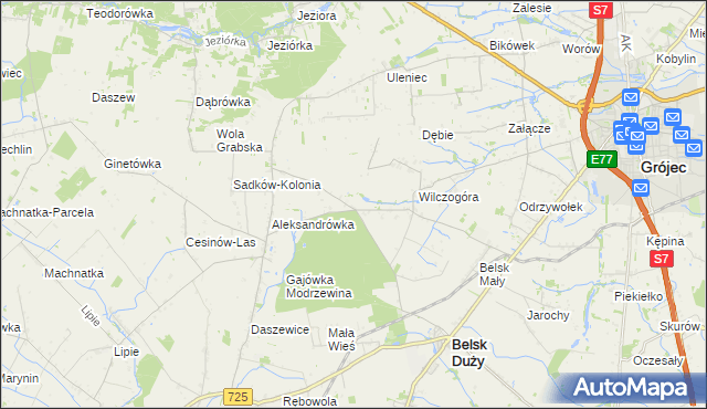 mapa Rosochów, Rosochów na mapie Targeo