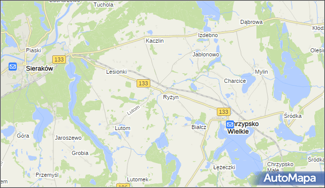 mapa Ryżyn, Ryżyn na mapie Targeo