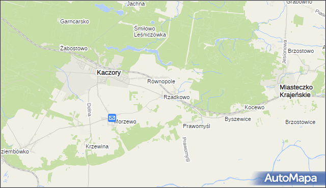 mapa Rzadkowo, Rzadkowo na mapie Targeo