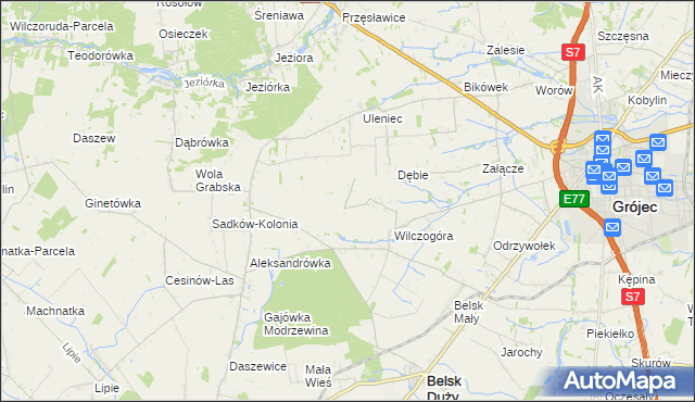 mapa Sadków Duchowny, Sadków Duchowny na mapie Targeo