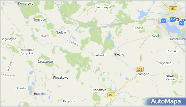 mapa Sądówko, Sądówko na mapie Targeo