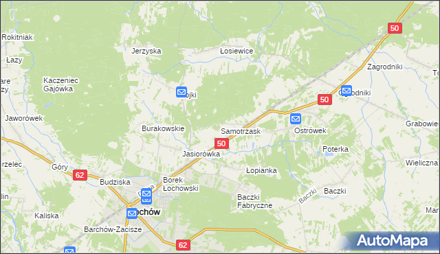 mapa Samotrzask, Samotrzask na mapie Targeo