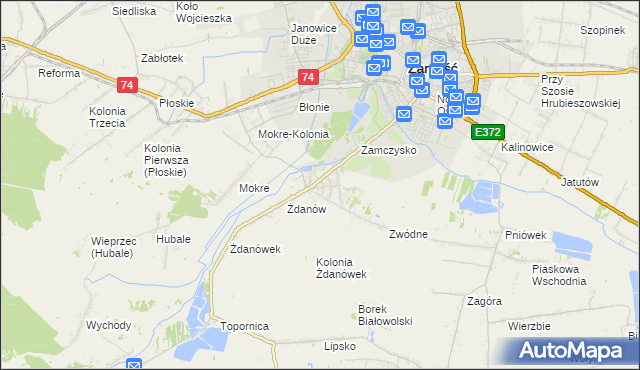 mapa Skokówka, Skokówka na mapie Targeo