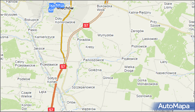 mapa Sławice Szlacheckie, Sławice Szlacheckie na mapie Targeo