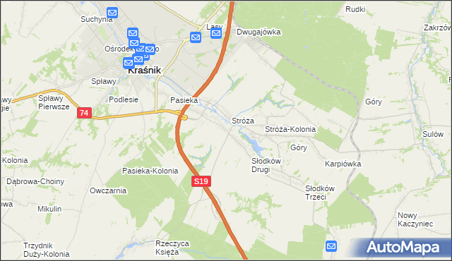 mapa Słodków Pierwszy, Słodków Pierwszy na mapie Targeo