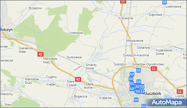 mapa Smardy Górne, Smardy Górne na mapie Targeo