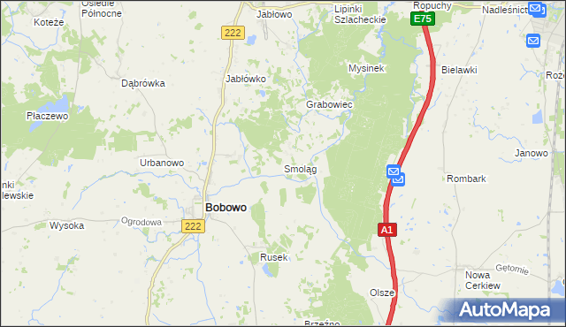 mapa Smoląg, Smoląg na mapie Targeo