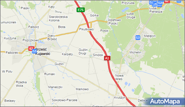 mapa Smólsk, Smólsk na mapie Targeo