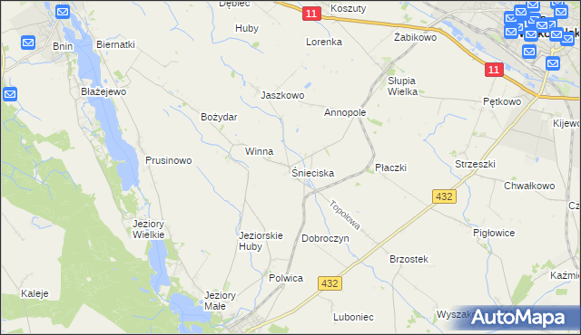 mapa Śnieciska, Śnieciska na mapie Targeo