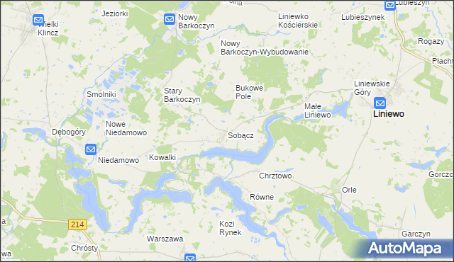 mapa Sobącz, Sobącz na mapie Targeo