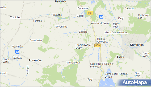 mapa Stanisławów Duży, Stanisławów Duży na mapie Targeo