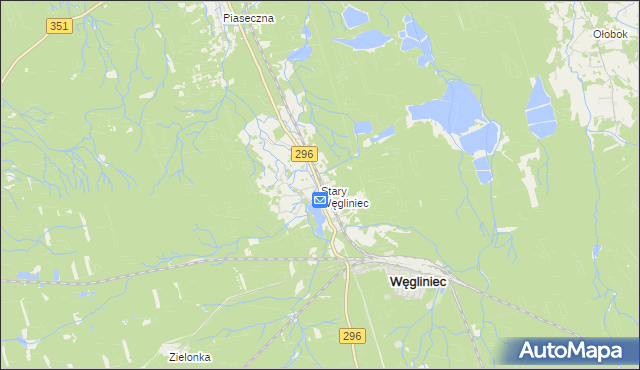 mapa Stary Węgliniec, Stary Węgliniec na mapie Targeo