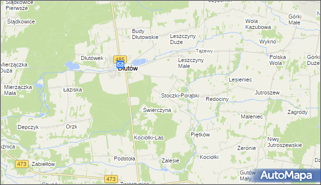 mapa Stoczki-Porąbki, Stoczki-Porąbki na mapie Targeo