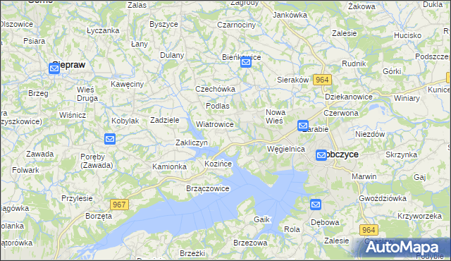 mapa Stojowice, Stojowice na mapie Targeo