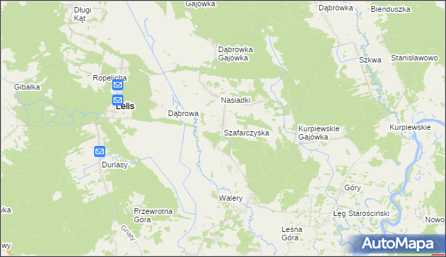 mapa Szafarczyska, Szafarczyska na mapie Targeo