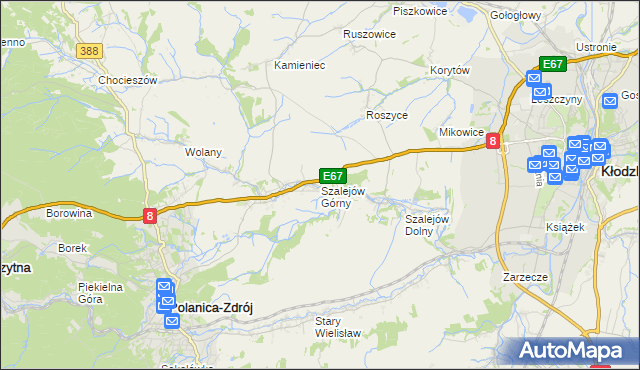 mapa Szalejów Górny, Szalejów Górny na mapie Targeo