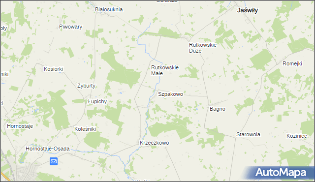 mapa Szpakowo, Szpakowo na mapie Targeo