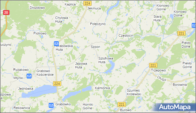 mapa Sztofrowa Huta, Sztofrowa Huta na mapie Targeo