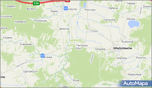 mapa Tarnowski Młyn, Tarnowski Młyn na mapie Targeo