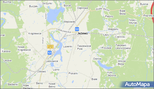 mapa Taszewskie Pole, Taszewskie Pole na mapie Targeo