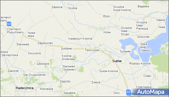 mapa Tworyczów, Tworyczów na mapie Targeo