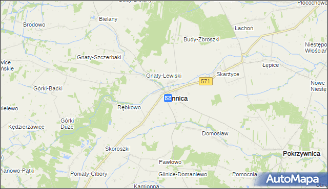 mapa Winnica powiat pułtuski, Winnica powiat pułtuski na mapie Targeo