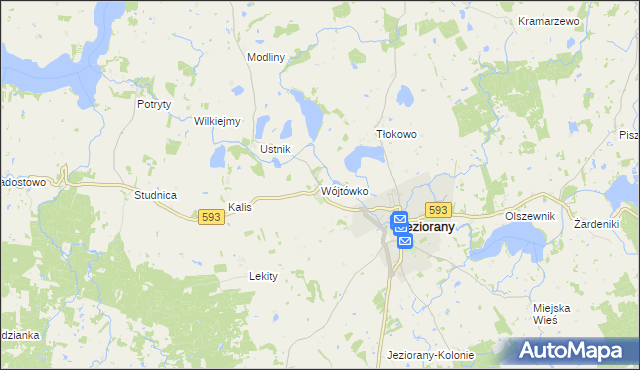 mapa Wójtówko, Wójtówko na mapie Targeo