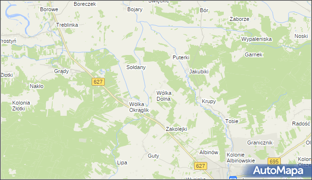 mapa Wólka Dolna, Wólka Dolna na mapie Targeo