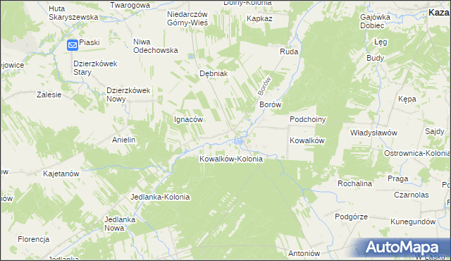 mapa Wólka Gonciarska, Wólka Gonciarska na mapie Targeo