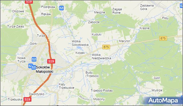 mapa Wólka Niedźwiedzka, Wólka Niedźwiedzka na mapie Targeo