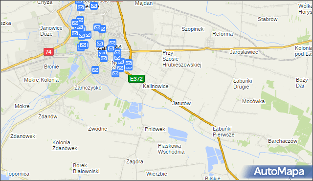 mapa Wólka Panieńska, Wólka Panieńska na mapie Targeo