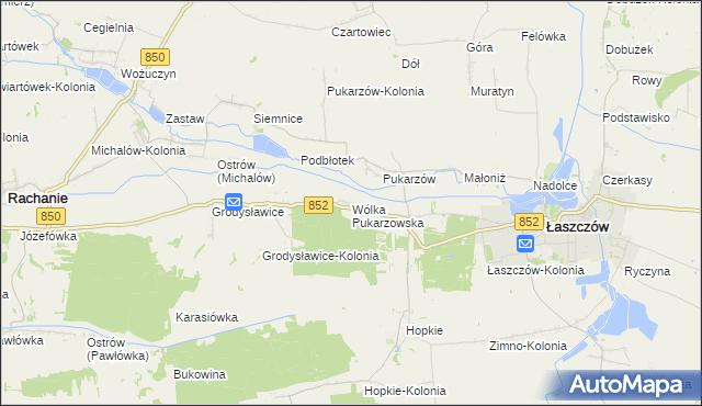mapa Wólka Pukarzowska, Wólka Pukarzowska na mapie Targeo