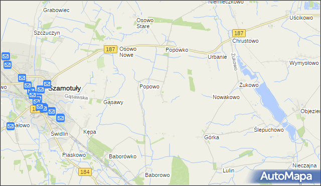 mapa Wychowaniec, Wychowaniec na mapie Targeo