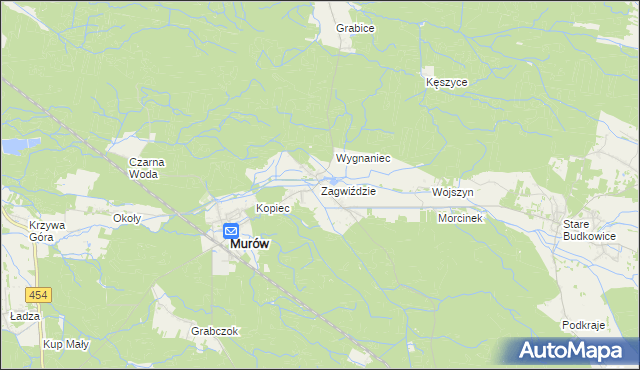 mapa Zagwiździe, Zagwiździe na mapie Targeo