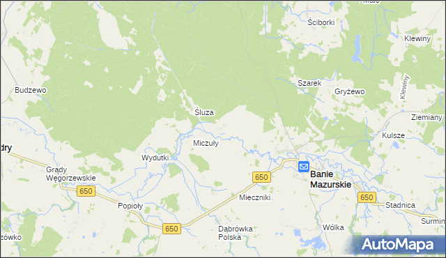 mapa Zakałcze Wielkie, Zakałcze Wielkie na mapie Targeo