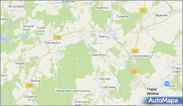 mapa Zaskoczyn, Zaskoczyn na mapie Targeo