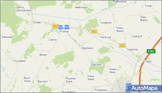 mapa Żegrówko, Żegrówko na mapie Targeo