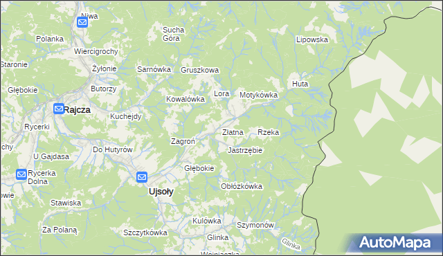 mapa Złatna, Złatna na mapie Targeo