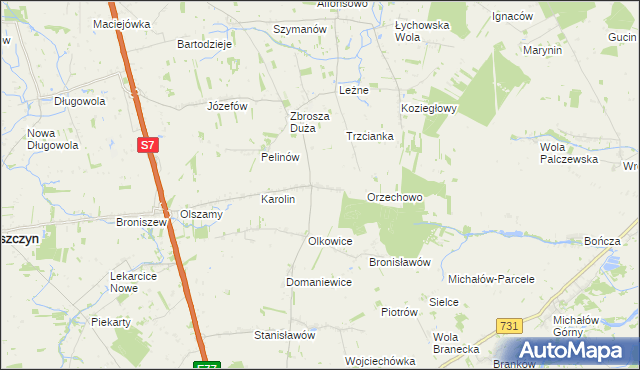 mapa Daltrozów, Daltrozów na mapie Targeo