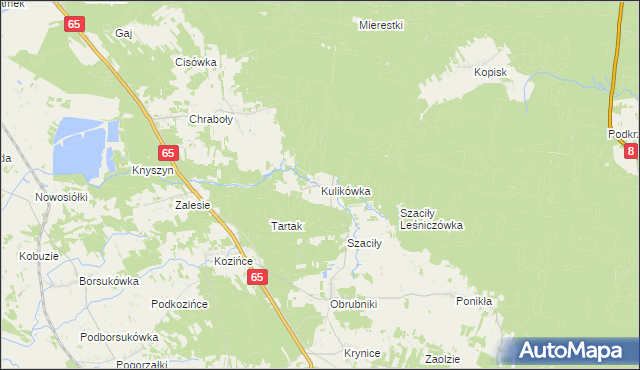 mapa Kulikówka, Kulikówka na mapie Targeo