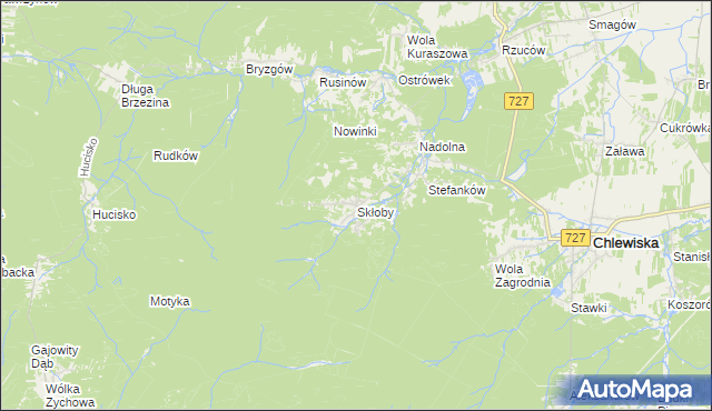 mapa Skłoby, Skłoby na mapie Targeo