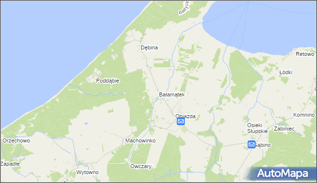 mapa Bałamątek, Bałamątek na mapie Targeo