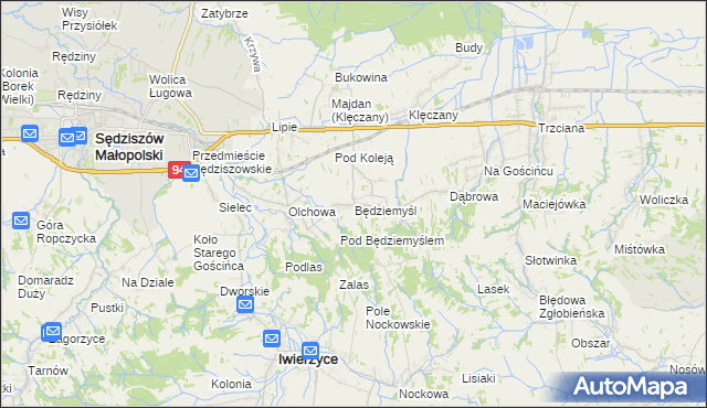 mapa Będziemyśl, Będziemyśl na mapie Targeo
