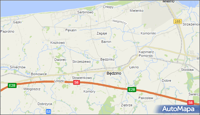mapa Będzinko, Będzinko na mapie Targeo