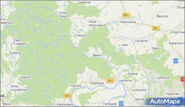 mapa Bełwin, Bełwin na mapie Targeo