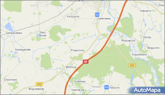 mapa Bezpraw, Bezpraw na mapie Targeo